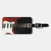 GUITAR LOVER'S LUGGAGE TAG/GOLF BAG TAG GEPÄCKANHÄNGER (Vorderseite horizontal)