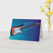 Guitar Man Karte (Gelbe Blume)