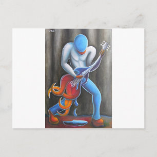 Guitar Man Postkarte