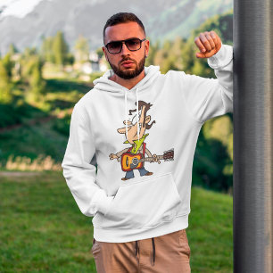 Guitar Man Rockstar Hoodie