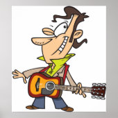 Guitar Man Rockstar Poster (Vorne)