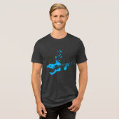 Guitar Man Tri-Blend Shirt (Vorderseite voll)