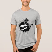 Guitar Man Tri-Blend Shirt (Vorderseite)