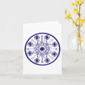 Guitar Mandala Karte (Gelbe Blume)