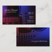 GUITAR Midnight Blues Music Business Cards Visitenkarte (Vorne/Hinten)