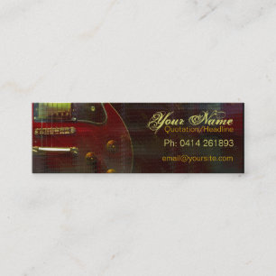 GUITAR "miniRED"-Visitenkarte Mini Visitenkarte