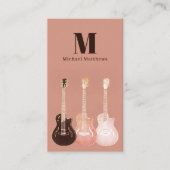 Guitar Muisc Lehrer QR-Code Visitenkarte (Vorderseite)