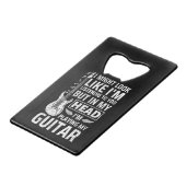 Guitar Music Geldbeutel Flaschenöffner (Vorderseite Schrägansicht)