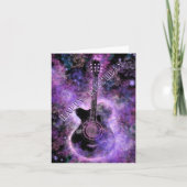 Guitar Music Happy Birthday Card Karte (Vorderseite)