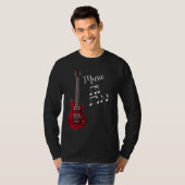 Guitar Music Long Sleeve Unisex T - Shirt (Vorne ganz)
