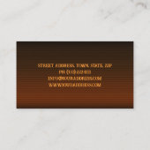 Guitar Music Tutor Business Card Visitenkarte (Rückseite)