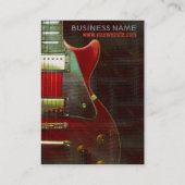 GUITAR Musicalia Business Card Visitenkarte (Rückseite)