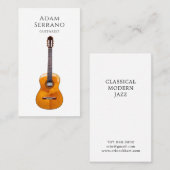Guitar Musician Business Card Visitenkarte (Vorne/Hinten)