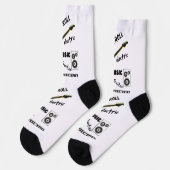 Guitar musician music gift socks socken (Linkes Detail)