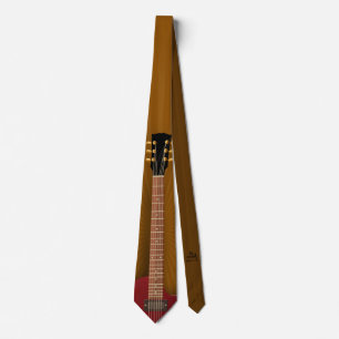 Guitar Necktie Music-Themed Design Version 2 Krawatte