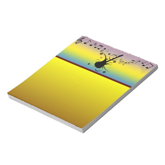 Guitar Notepad Notizblock (Rotiert)