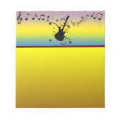 Guitar Notepad Notizblock (Vorderseite)