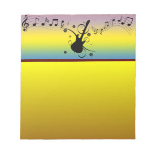 Guitar Notepad Notizblock
