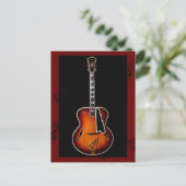 "Guitar Notes" Postkarte (Stehend Vorderseite)
