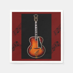 "Guitar Notes" Serviette