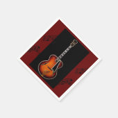 "Guitar Notes" Serviette (Ecke)