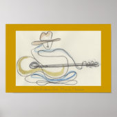 Guitar Oneliner Poster (Vorne)