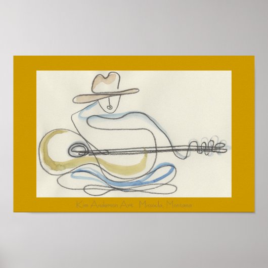 Guitar Oneliner Poster (Vorne)