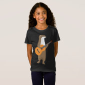 Guitar Otter Animal Kids Guitarre Art Out T-Shirt (Vorne ganz)