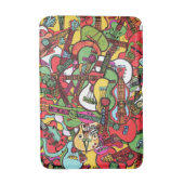 Guitar Party Bath Mat Badematte (Vorderseite Vertikal)