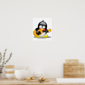 Guitar Penguin Poster (Küche)