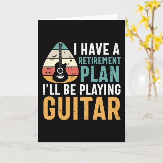 Guitar-Pensionsplan Karte (Gelbe Blume)