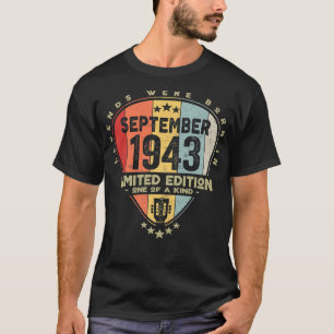 Guitar PickLegends waren im September 1943 Geboren T-Shirt