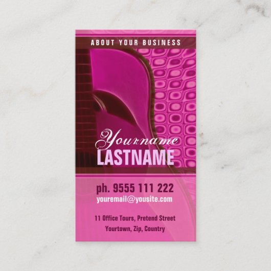 GUITAR "PiNKY" Visitenkarte (Vorderseite)