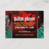 Guitar Player Band Visitenkarte (Rückseite)
