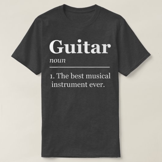 Guitar Player Funny 1398 T-Shirt (Design vorne)