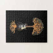 Guitar Player Gift Tree Guitar Puzzle (Horizontal)