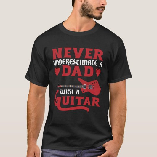 Guitar Player  Guitar Daddy Guitarist Dad Guitar P T-Shirt (Vorderseite)