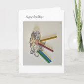 Guitar Player Happy Birthday Karte (Vorderseite)