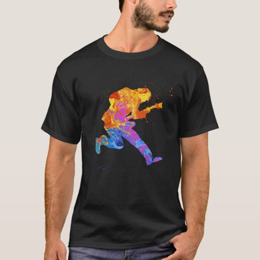 Guitar Player Musician Graphic Music Instrument Gr T-Shirt (Vorderseite)