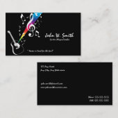 Guitar Player/Teacher Business Card Visitenkarte (Vorne/Hinten)