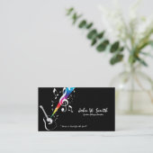 Guitar Player/Teacher Business Card Visitenkarte (Stehend Vorderseite)
