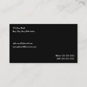 Guitar Player/Teacher Business Card Visitenkarte (Rückseite)