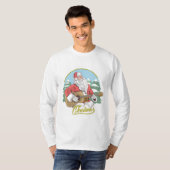 Guitar Playing Santa Claus | Weihnachten T-Shirt (Vorne ganz)