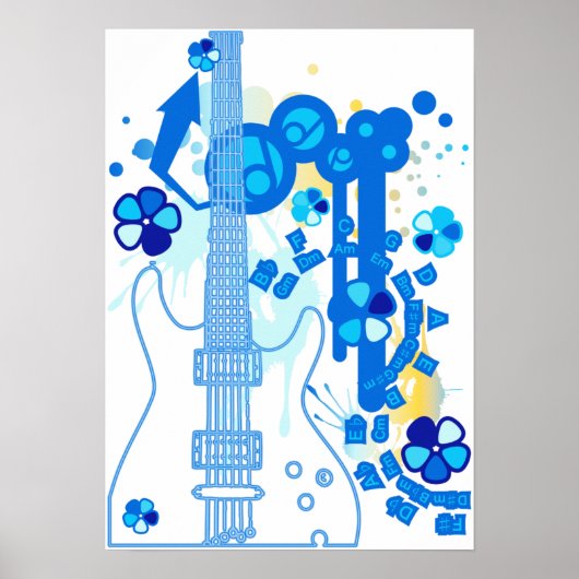 GUITAR-POP TUNES POSTER (Vorne)