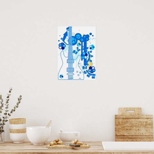 GUITAR-POP TUNES POSTER (Küche)