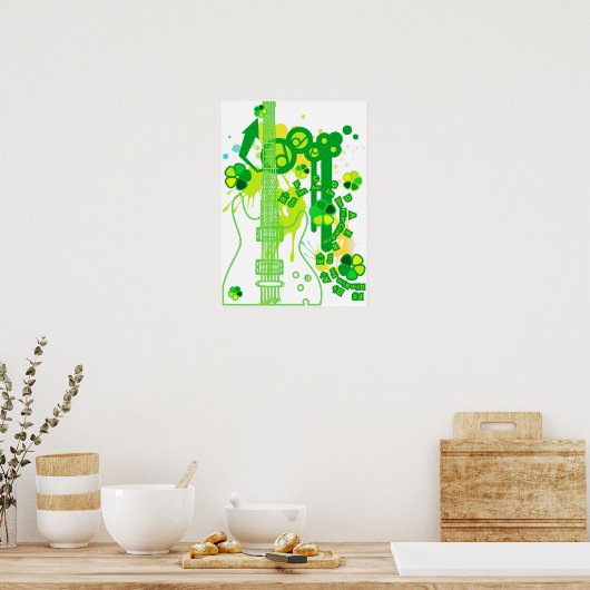 GUITAR-POP TUNES POSTER (Küche)
