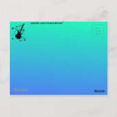 Guitar Postcard Postkarte (Rückseite)