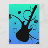 Guitar Postcard Postkarte (Vorderseite)