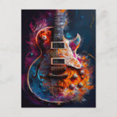 Guitar Postcard Postkarte (Vorderseite)