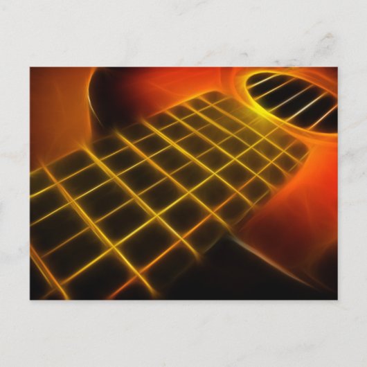 Guitar Postcard Postkarte (Vorderseite)